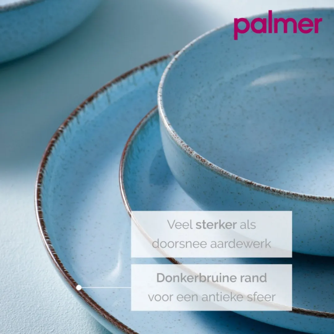 Palmer Antigo Kom 47cl - 2 Stuks - Lichtblauw