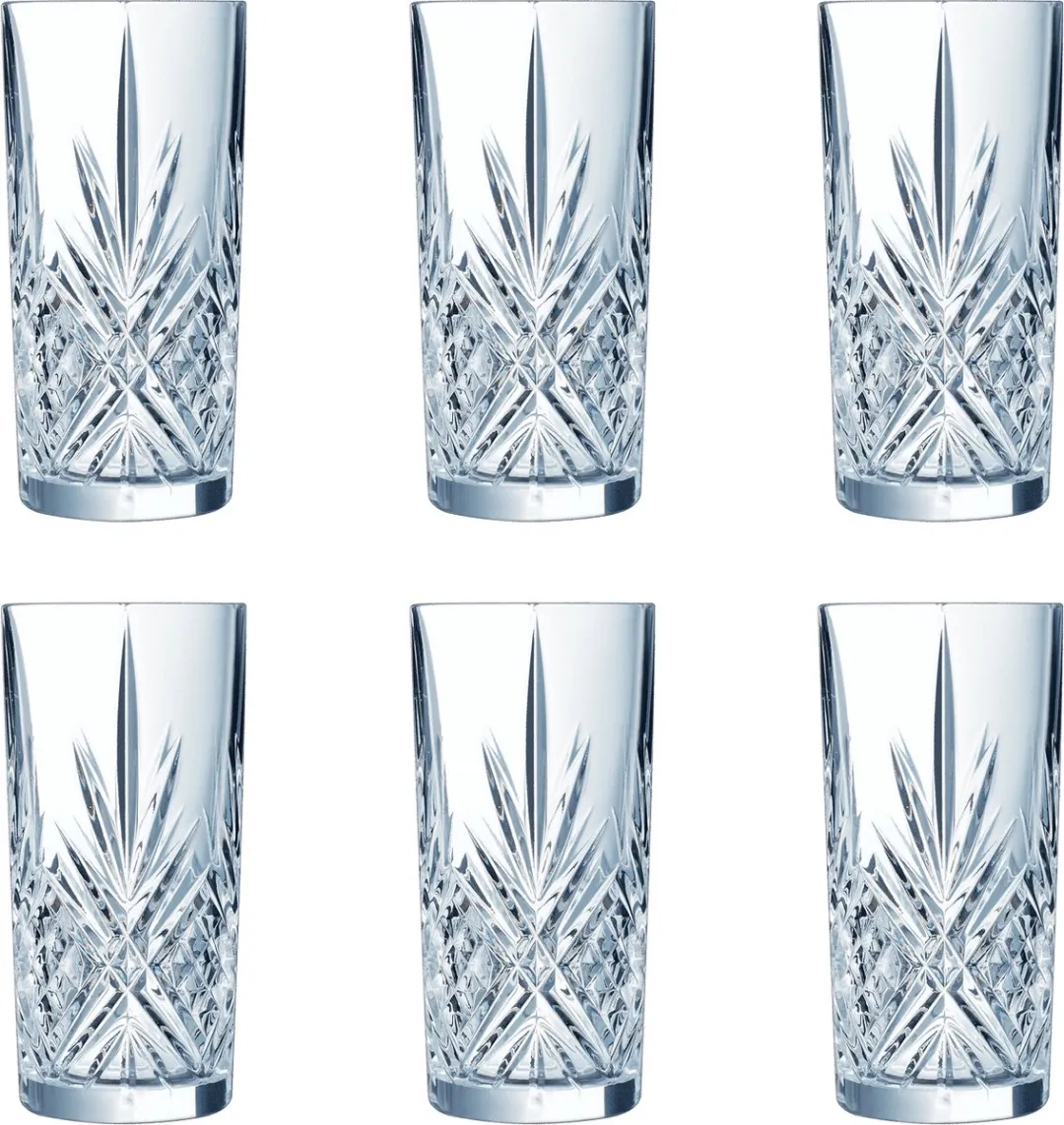 Arcoroc Broadway L7255 Longdrinkglazen - 6 Stuks - Transparent