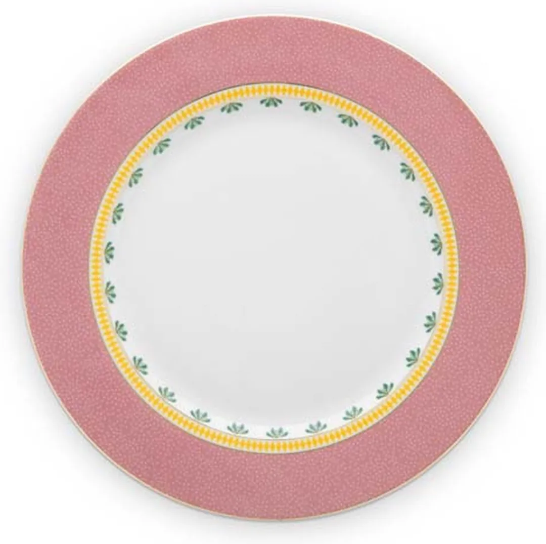 Pip Studio La Majorelle Dinerborden Roze - 26.5cm - Porselein - 2 Stuks