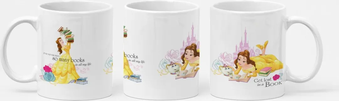Disney Beauty and the Beast Mug 325ml - Wit