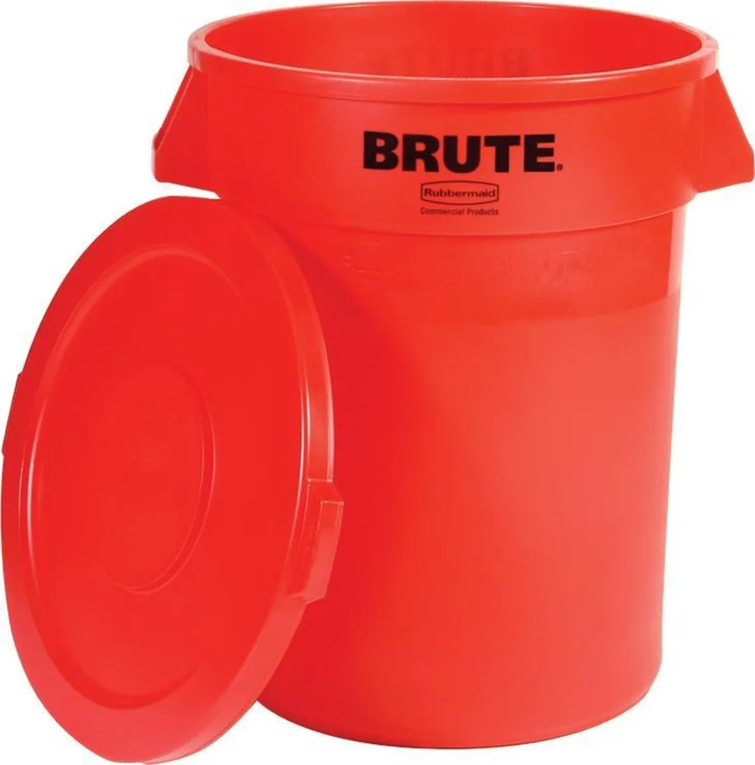 Rubbermaid Brute VB 002632 Afvalbak 121L - Rood