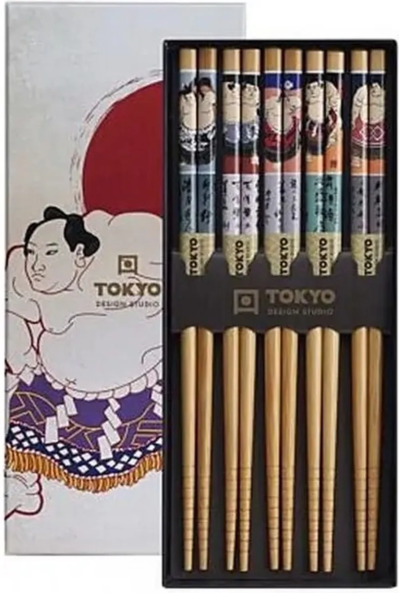 Tokyo Design Studio Sumo Eetstokjes Set 5 Stuks