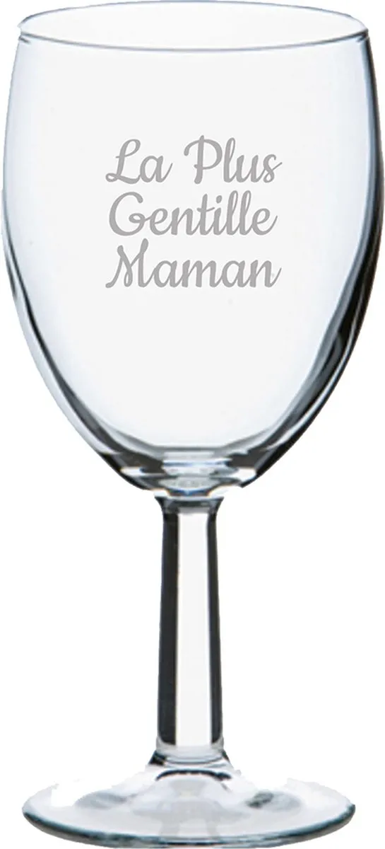 Pasabahce Wijnglas La Plus Gentille Maman