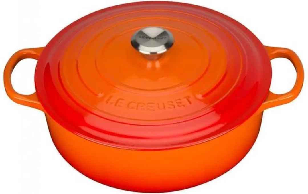 Le Creuset Lage Ronde Braadpan 30cm - 6.2L - Oranje Rood