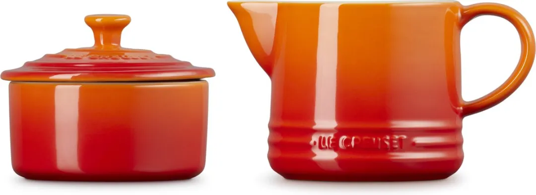 Le Creuset Suiker- en Melkset 550ml - Oranje
