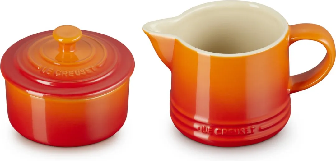 Le Creuset Suiker- en Melkset 550ml - Oranje