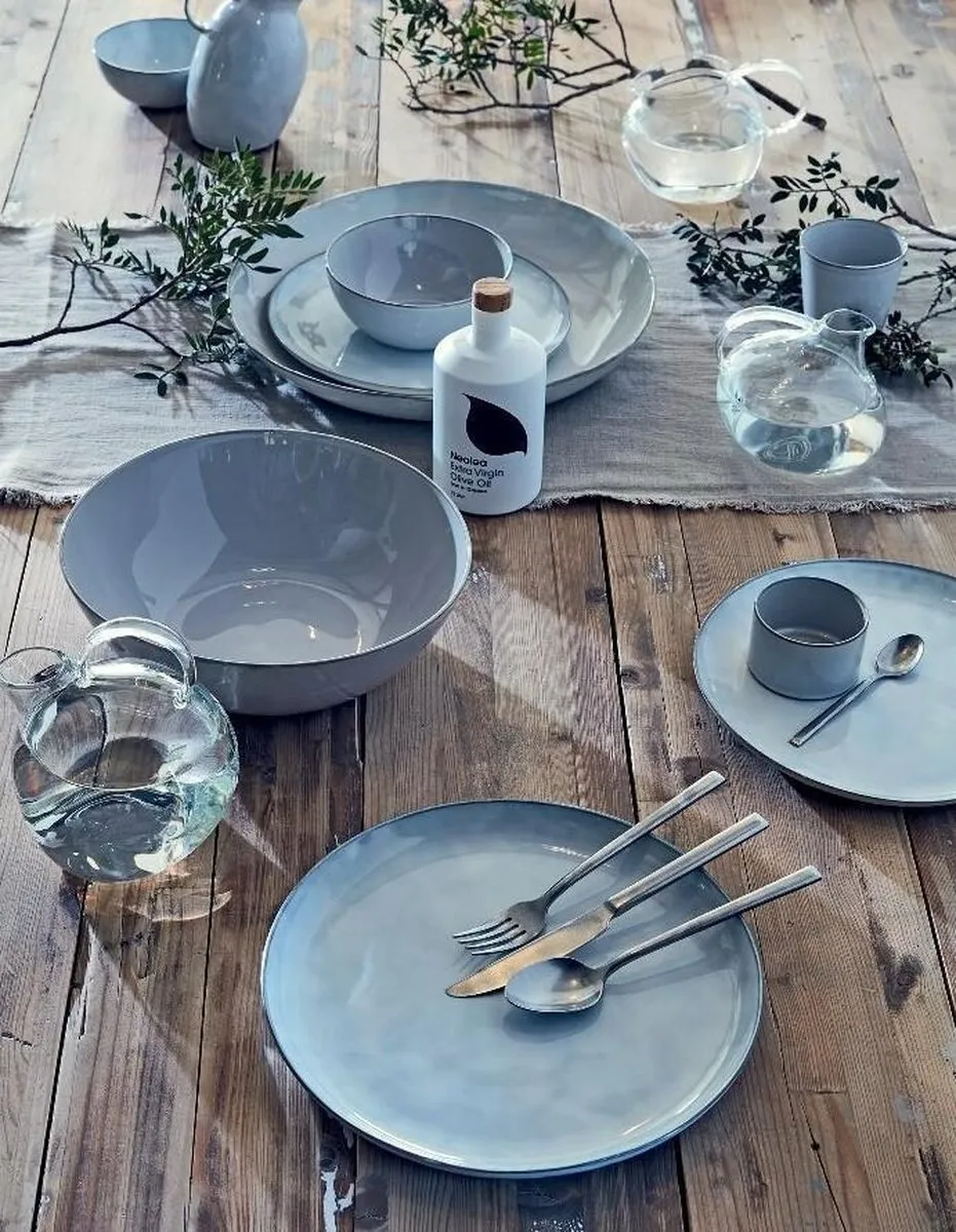 Serax Terres de Rêves Bord D22 Smokey Blue - 2 Stuks