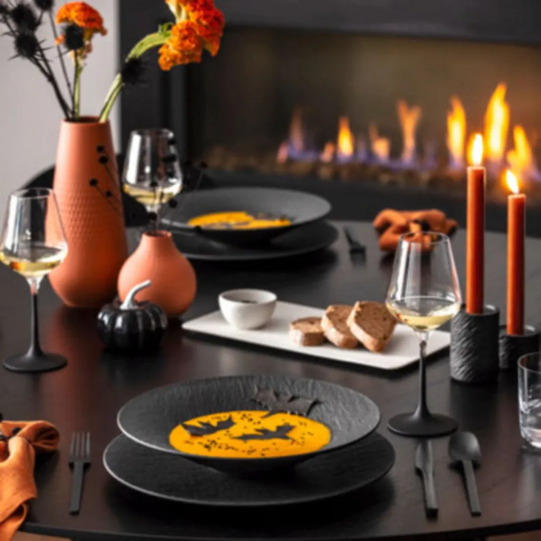 Villeroy & Boch Manufacture Rock Serveerschaal - Ø29cm - Zwart