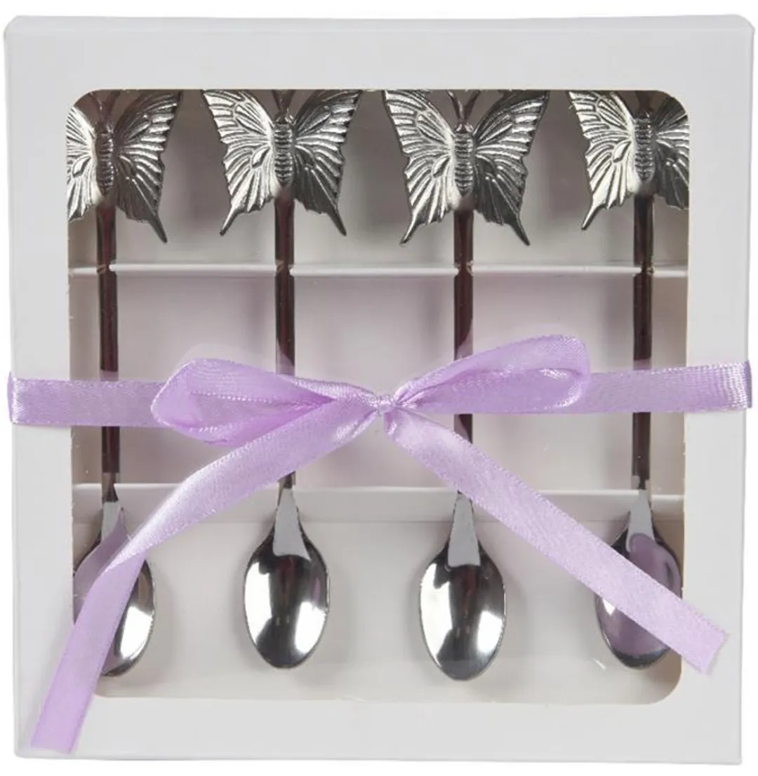 Decoris Theelepelset 4-delig RVS 15cm