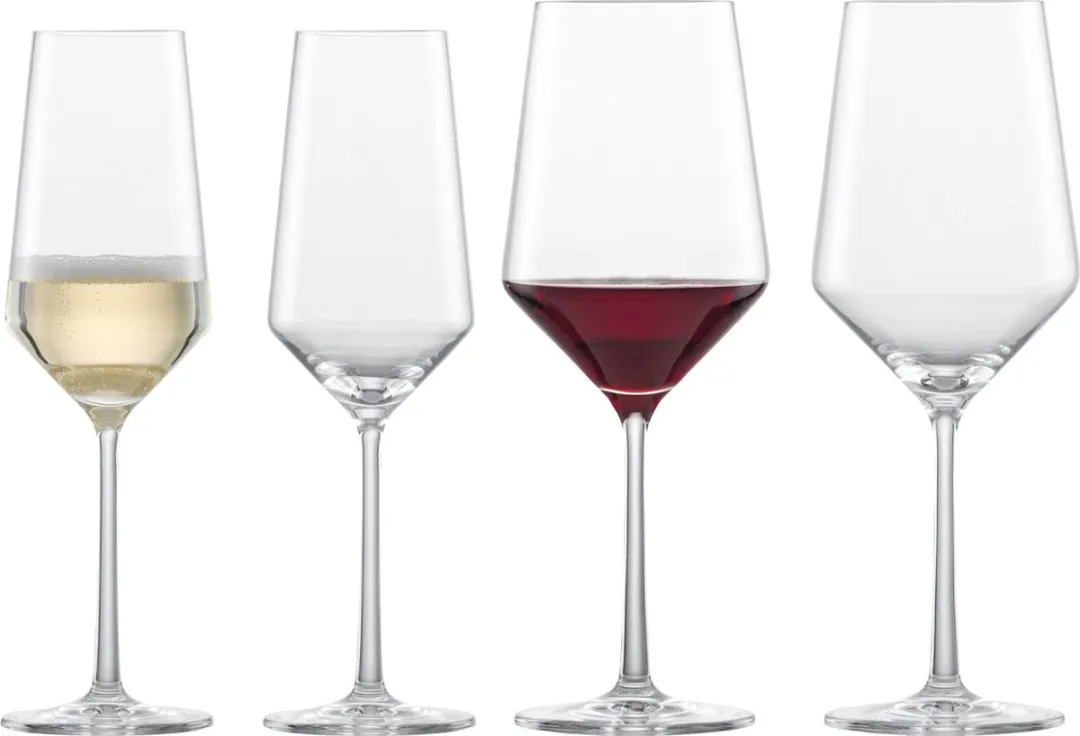 Zwiesel Glas Pure 4-delige Date Night Set 124012 - Wijn- en Champagneglazen