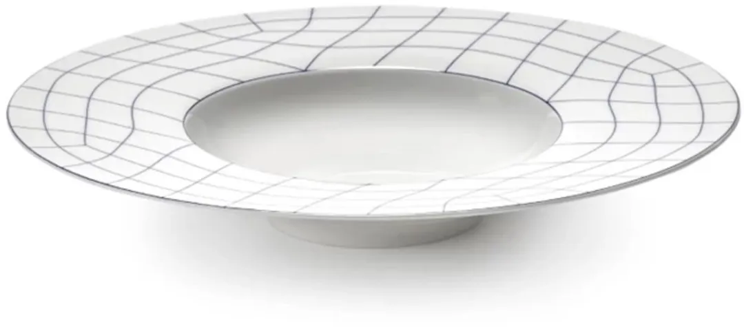 Serax Ann Van Hoey Nido Diep Bord 28cm - Blauw/Wit