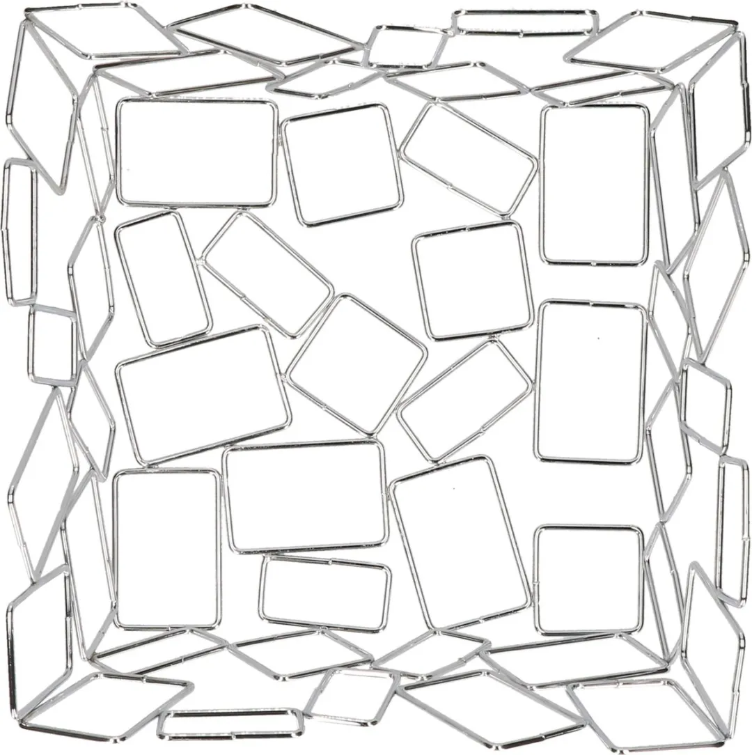 Cosy&Trendy Fruitmand Zilver 22x22x10,5cm