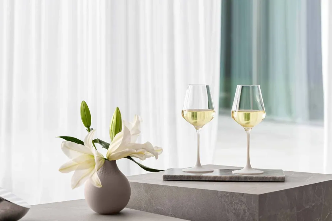 Villeroy & Boch Manufacture Rock Weißweingläser 380ml - Set van 4