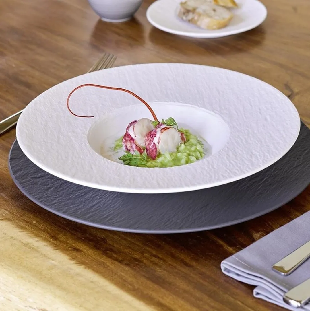 Villeroy & Boch Manufacture Rock Pastabord Ø29cm - Zwart/Grijs