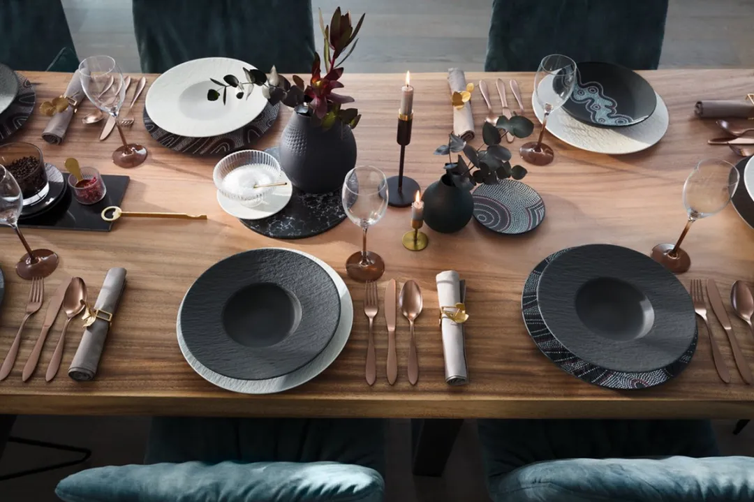 Villeroy & Boch Manufacture Rock Pastabord Ø29cm - Zwart/Grijs - afbeelding 6 van 6