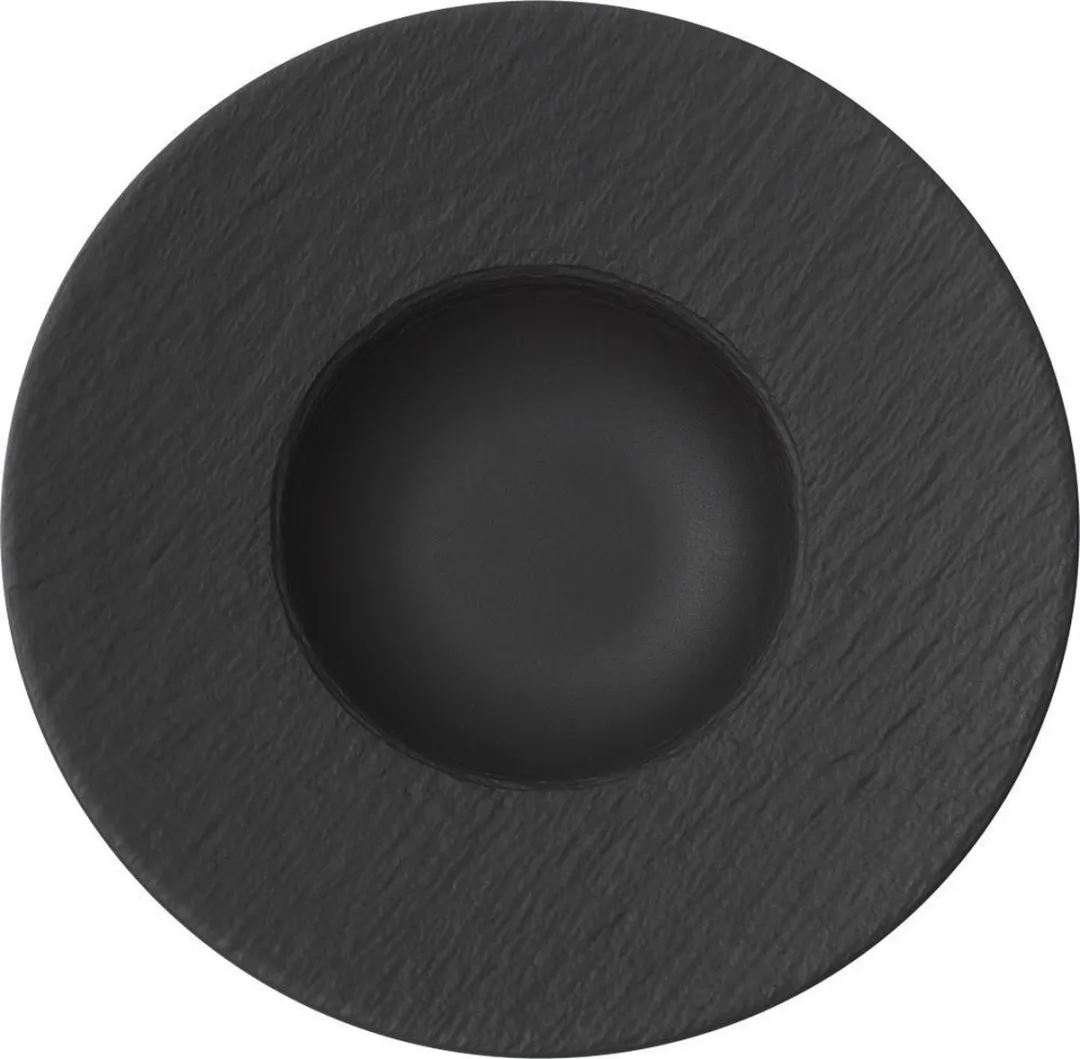 Villeroy & Boch Manufacture Rock Pastabord Ø29cm - Zwart/Grijs