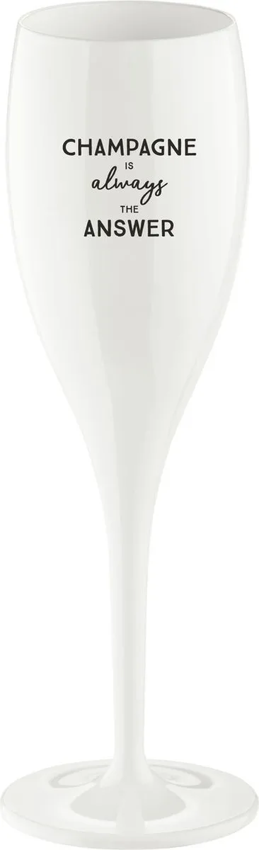 Koziol Champagneglas 'Champagne is the Answer' 0,1L