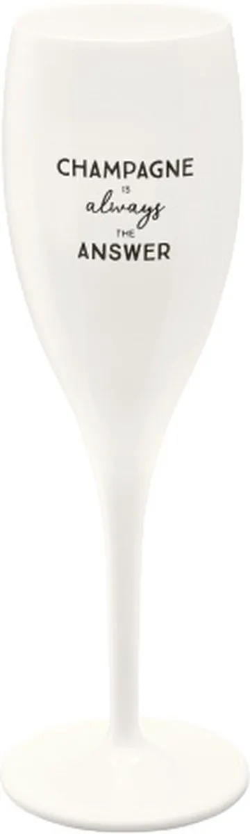 Koziol Champagneglas 'Champagne is the Answer' 0,1L - afbeelding 4 van 4