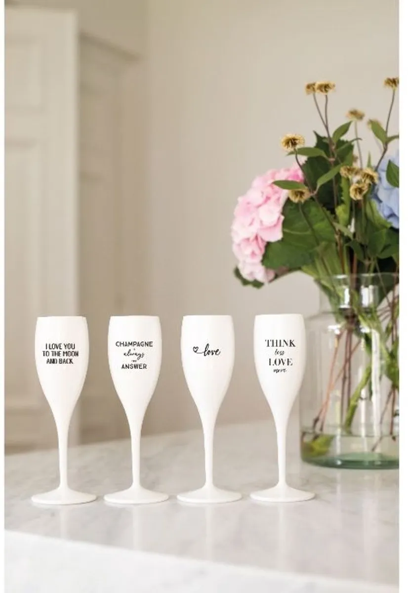Koziol Champagneglas 'Champagne is the Answer' 0,1L - afbeelding 3 van 4