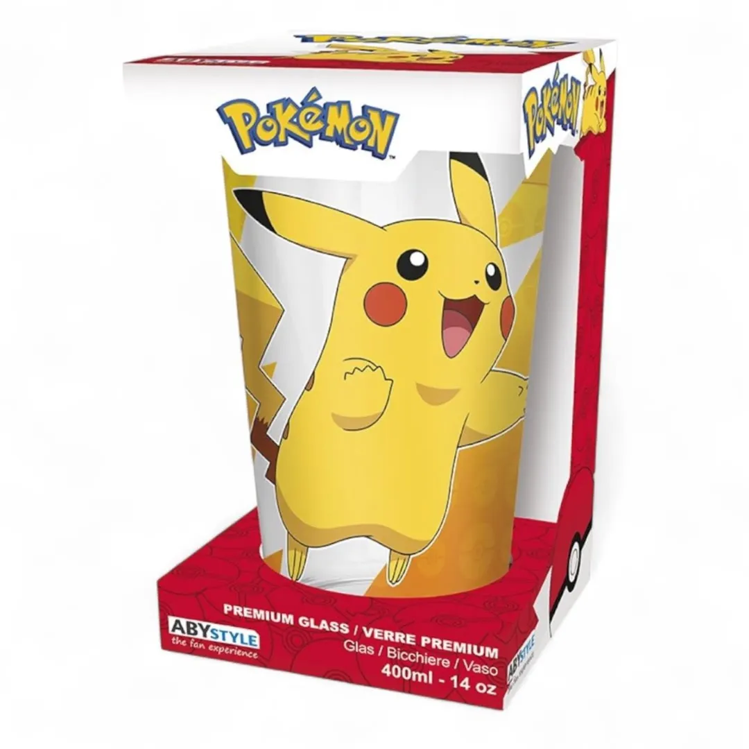 Pokémon Pikachu Drinkglas - Transparant
