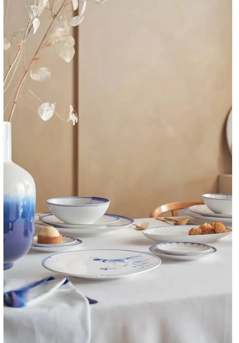 Pip Studio Pip & The Blue Bird Bord 25cm - Wit