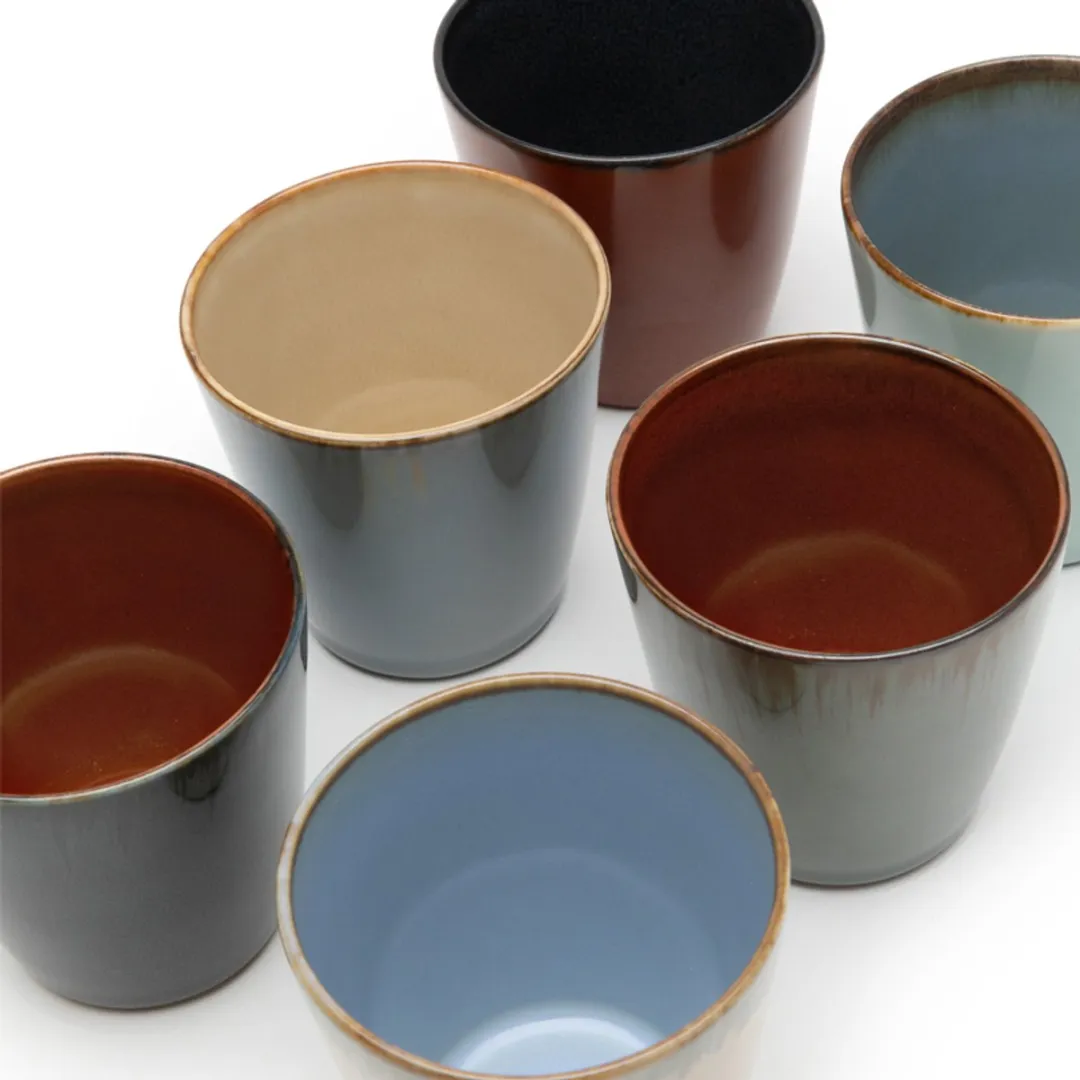 Serax Terres de Rêves Bekers Conisch S - 8 Stuks - Ø7cm