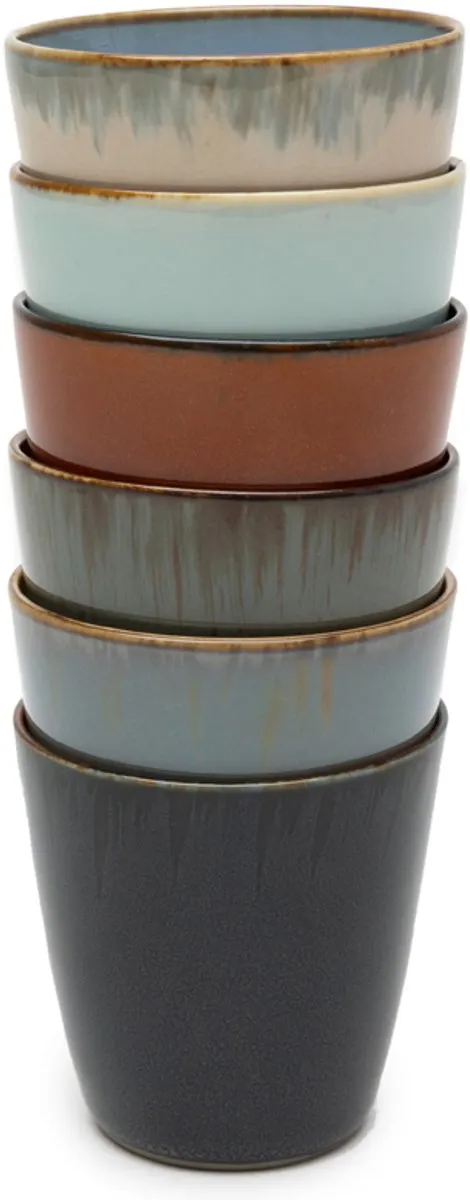 Serax Terres de Rêves Bekers Conisch S - 8 Stuks - Ø7cm