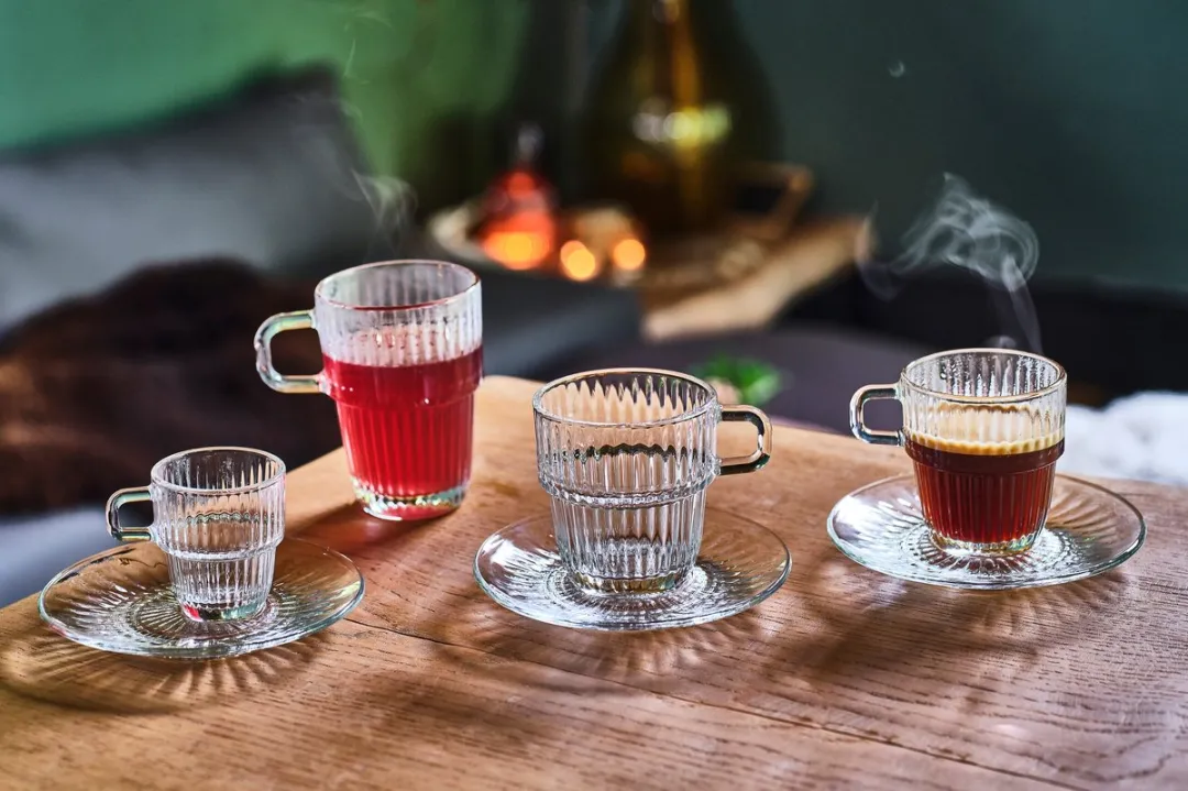 Bormioli Rocco Koffiekopjes 185ml - Transparant - 6 Stuks
