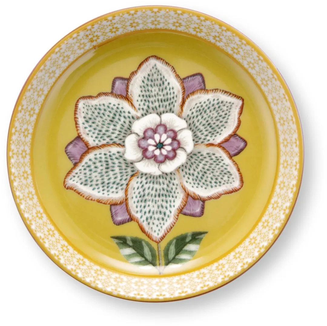 Pip Studio Tea for One Set Lily & Lotus - Geel - 1 Persoon - 3-delig