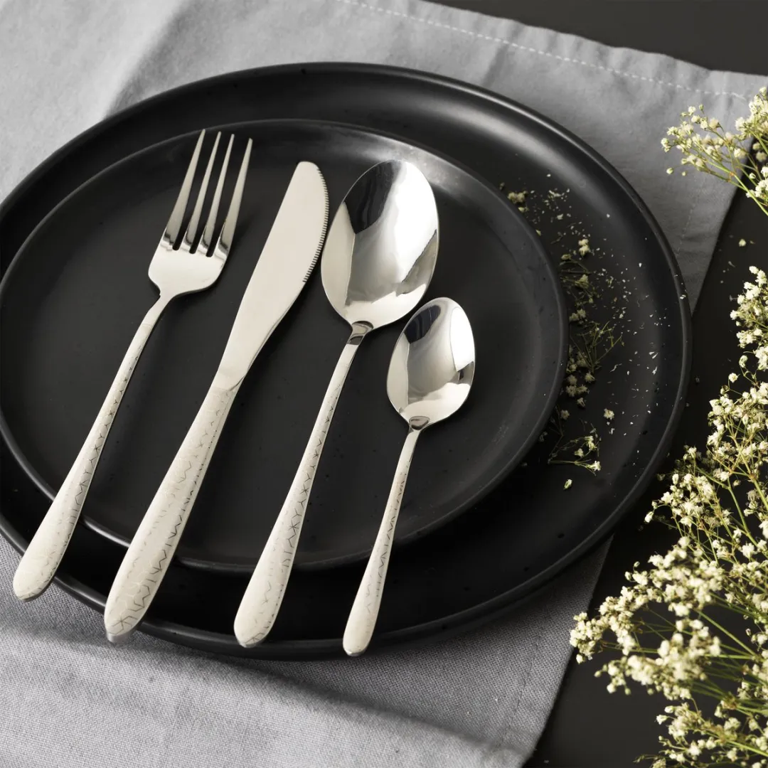 Russell Hobbs Rhombus Bestekset 16-delig - RVS Zilver