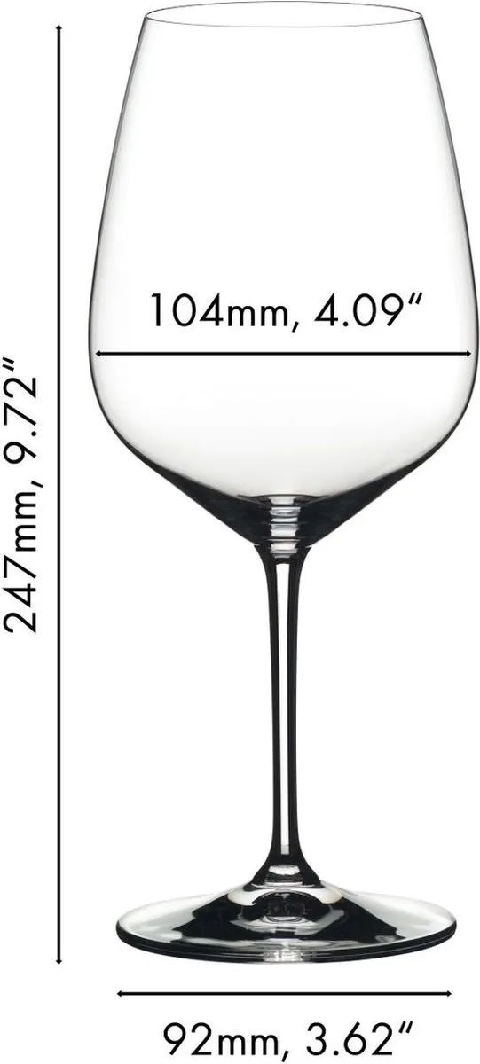 Riedel Extreme Cabernet Wijnglazen - 4 Stuks 800ml - afbeelding 6 van 6