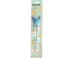 Tokyo Design Studio Kinder Eetstokjes Konijn Blauw 18cm