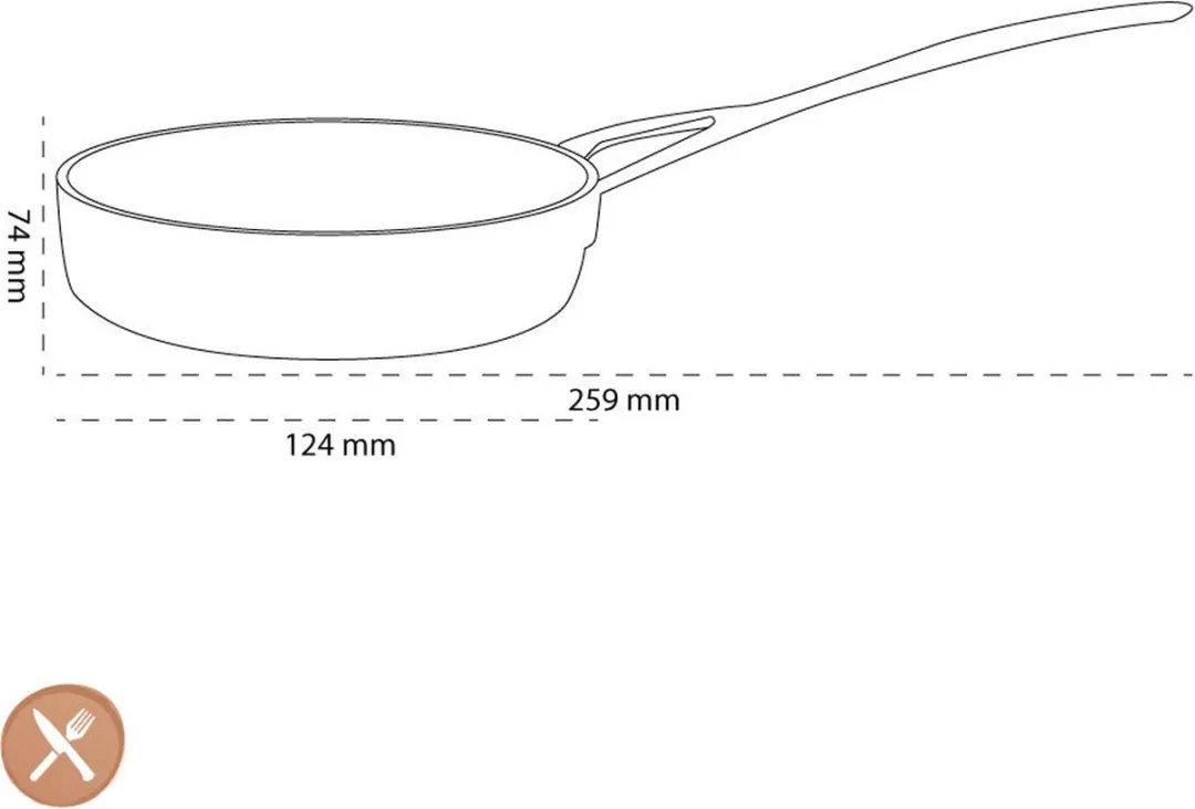 Demeyere Koekenpan Mini 3 - 12 cm - Zilver
