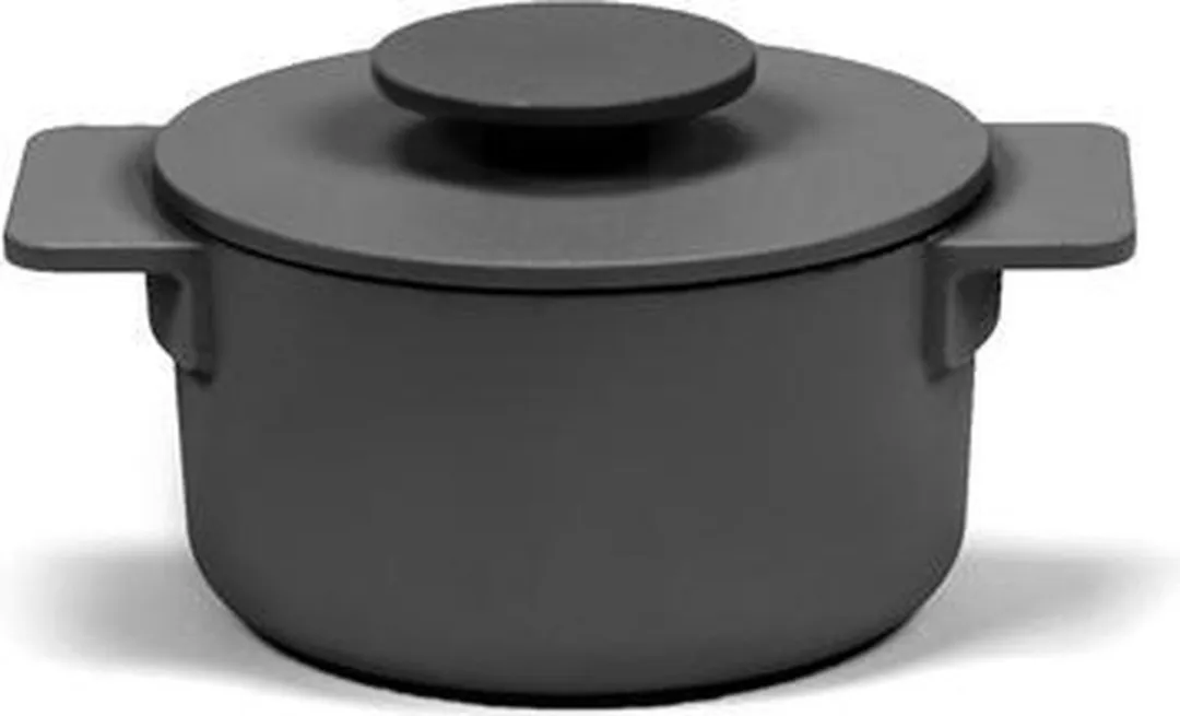 SURFACE POT ENAMEL CAST IRON ZWART D12 - 0,5L