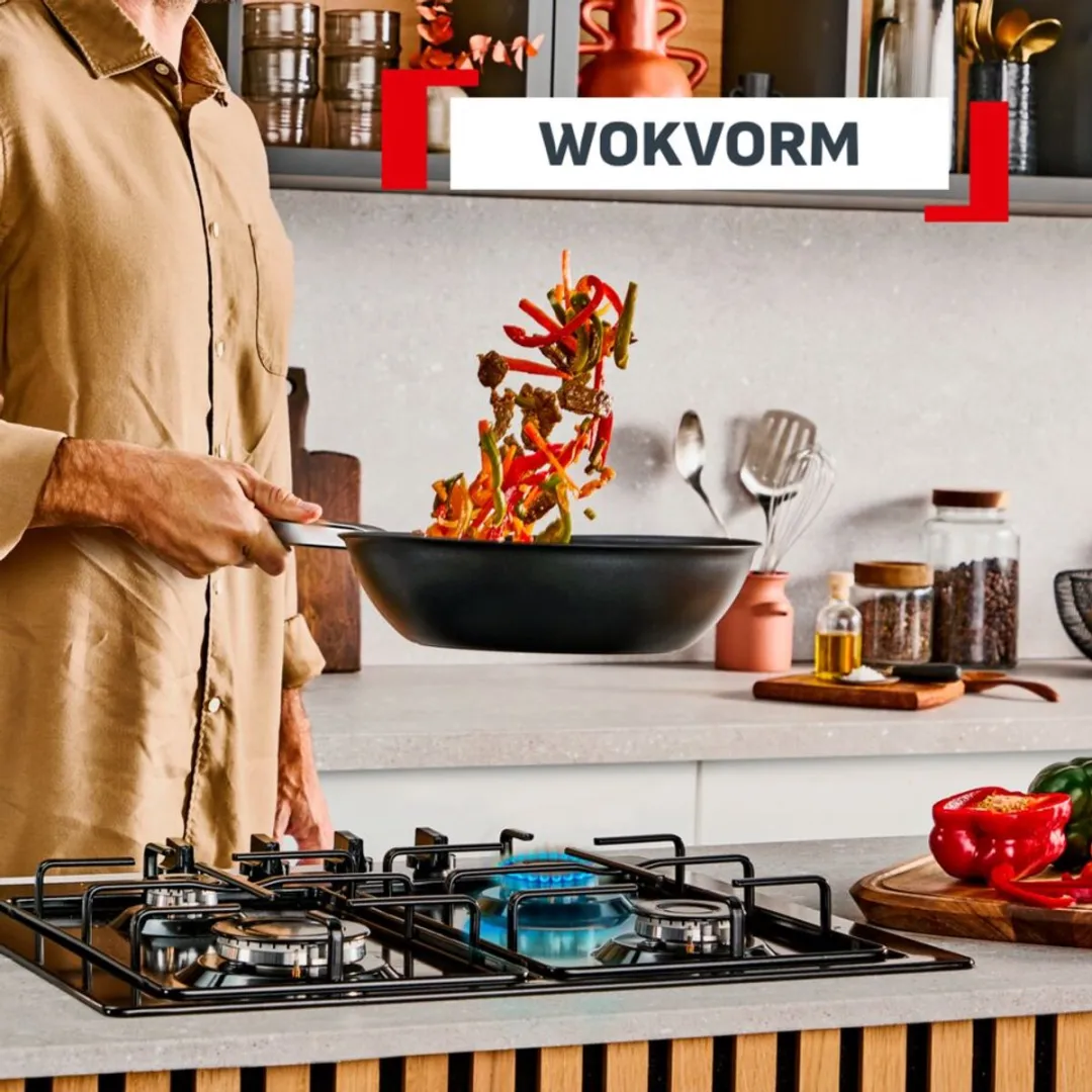 Tefal Experience Wokpan 28cm - Anti-aanbaklaag - Zwart - afbeelding 6 van 6