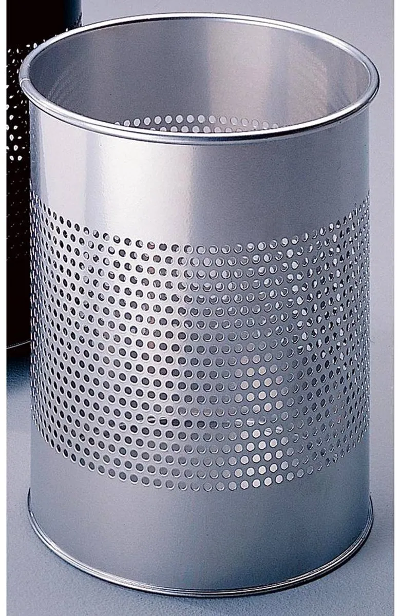 Durable 331023 Prullenbak 15L - Metaal Zilver