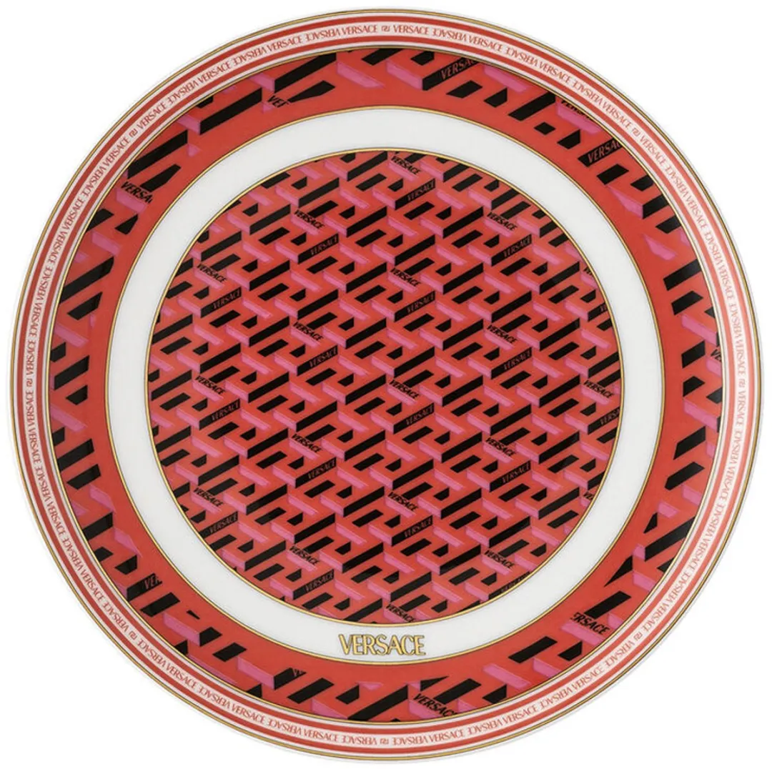 Rosenthal Versace La Greca Handtekening Broodbord