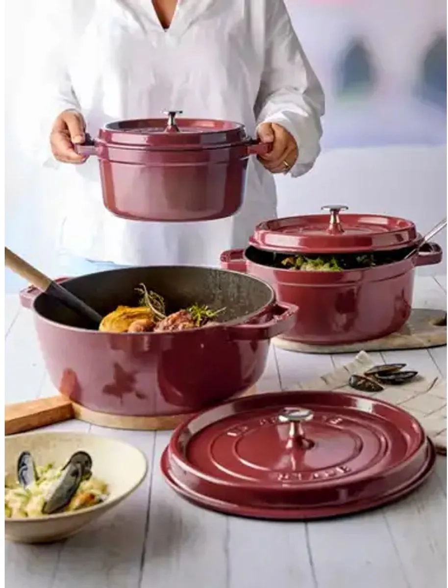 Staub Braadpan Gietijzer Rood Ø26cm