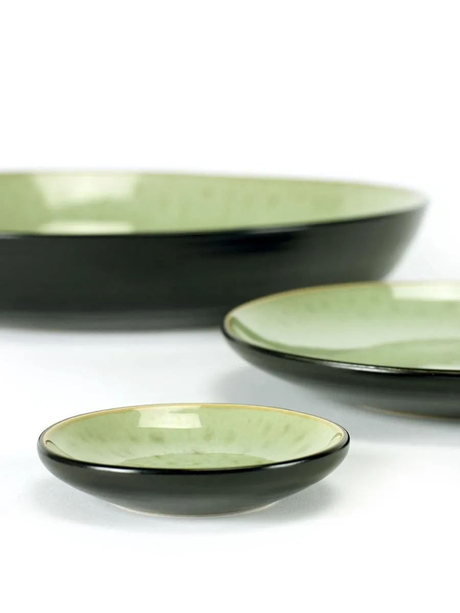 Serax Pascale Naessens Bord - Ø16cm Glanzend Groen & Zwart - afbeelding 3 van 3