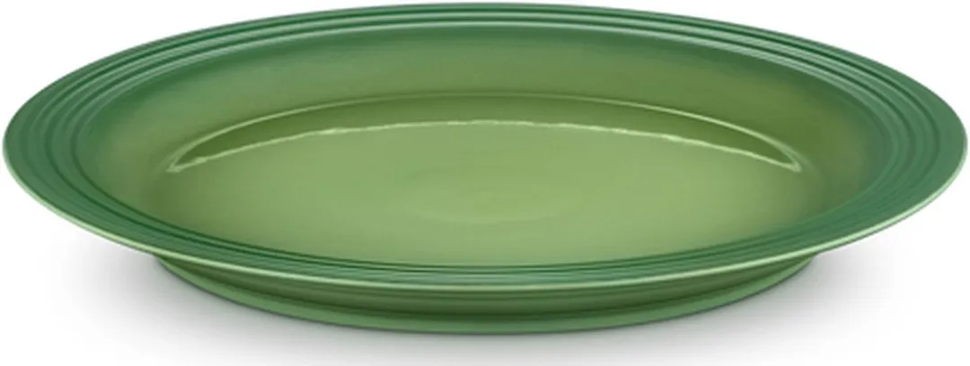 Le Creuset Aardewerken Dinerborden Bamboo Green 27cm - 4 Stuks