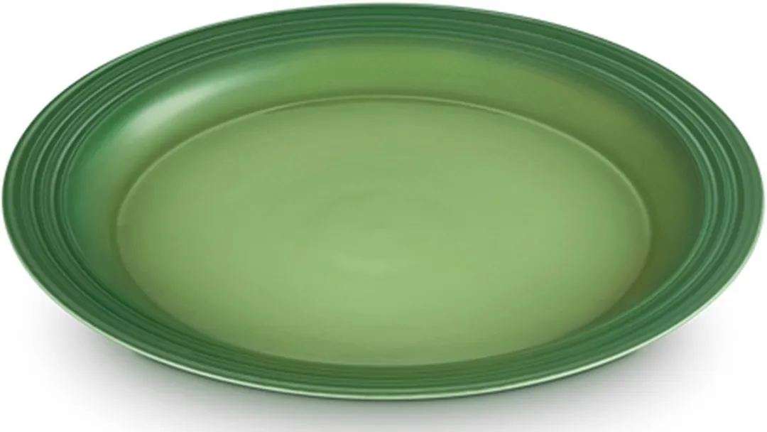 Le Creuset Aardewerken Dinerborden Bamboo Green 27cm - 4 Stuks