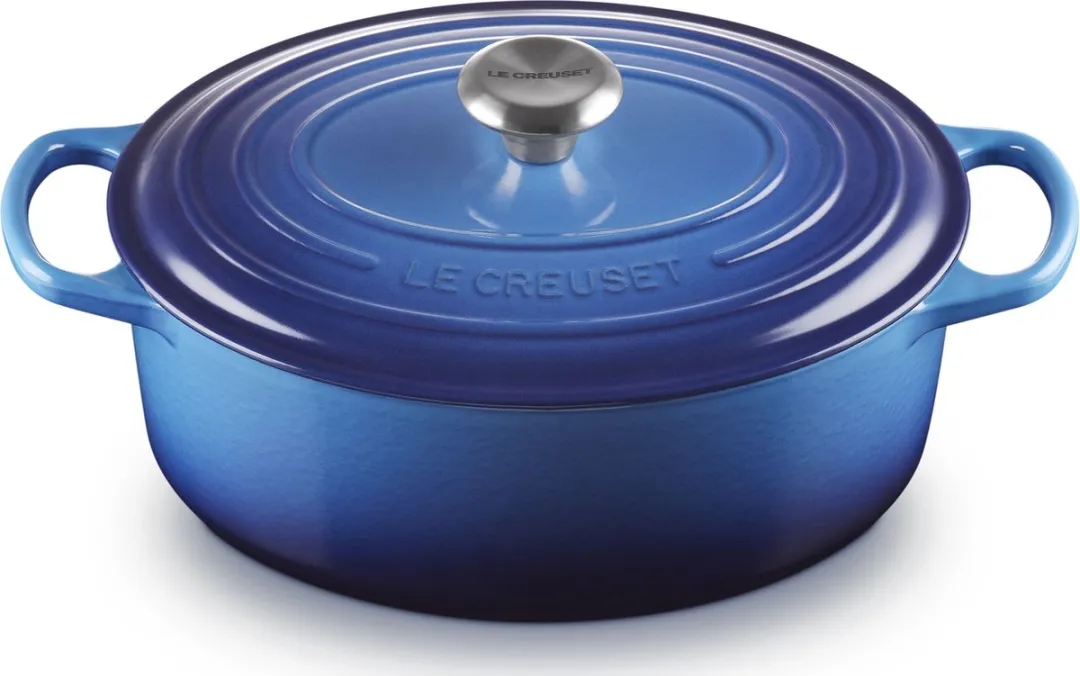 Le Creuset Braadpan Signature Ovaal Azure - Ø29cm - 4,7L - afbeelding 6 van 6