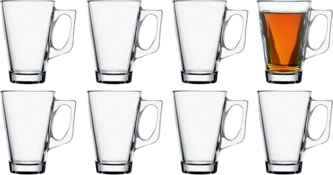 Pasabahce Ceylon Koffie/Thee Glazen Set 8x