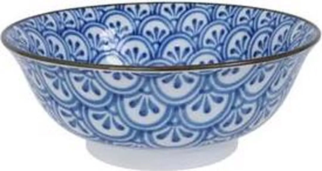 Tokyo Design Studio Mixed Bowls 20.5x7.8cm - 1000ml - Blauw/Wit