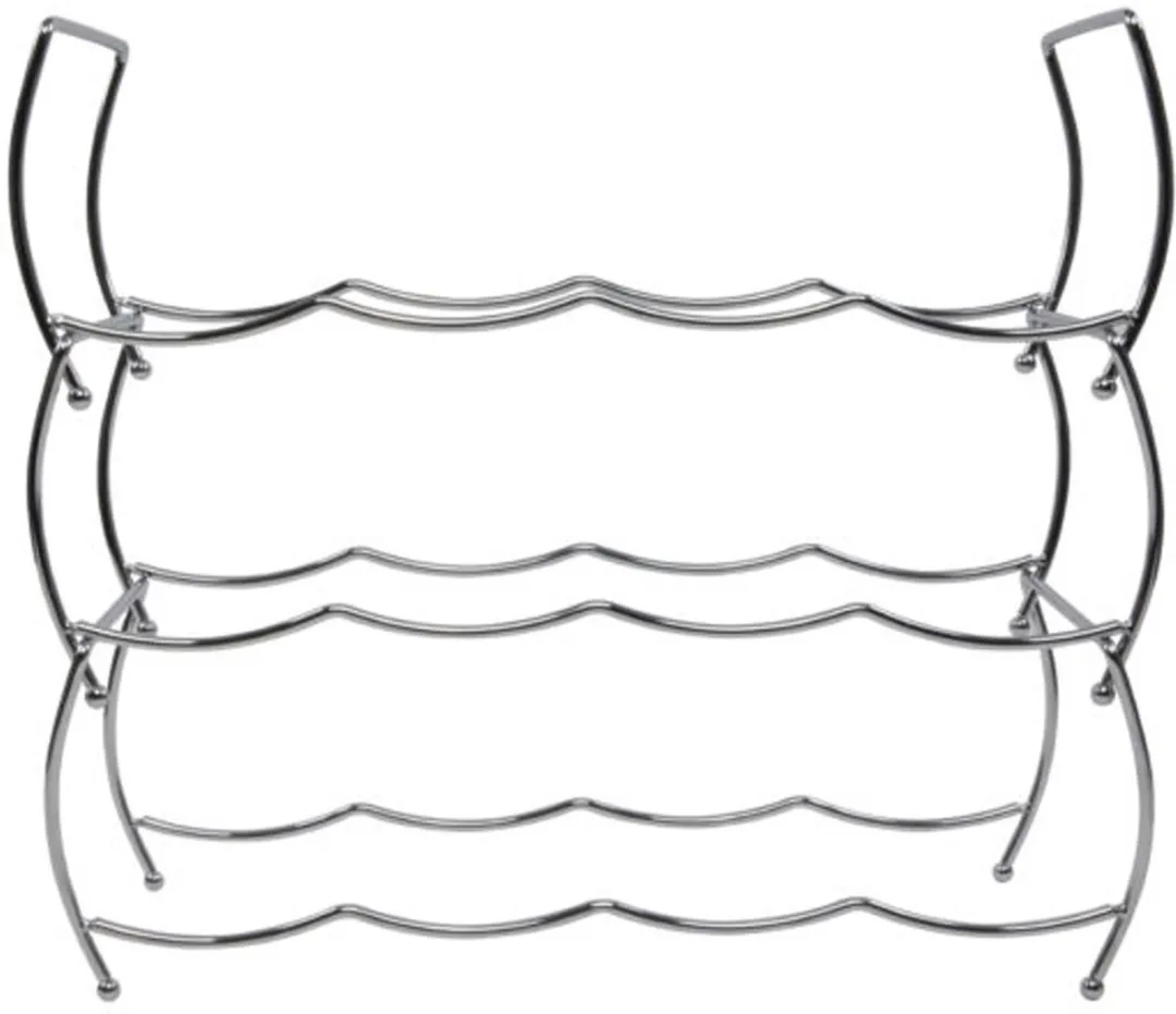 Svenska Living Wijnrek 24 Flessen - Zilver - 43x42x15cm