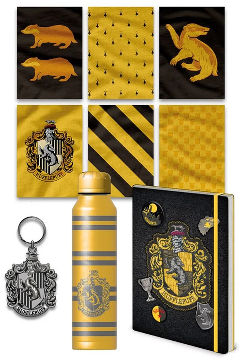 Harry Potter Hufflepuff Crest Unisex Fanpakket - Multicolor