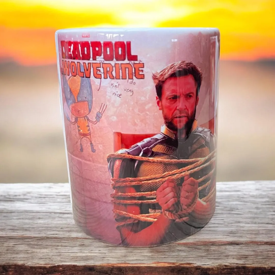 Marvel Deadpool & Wolverine Theemok - 325ml Wit