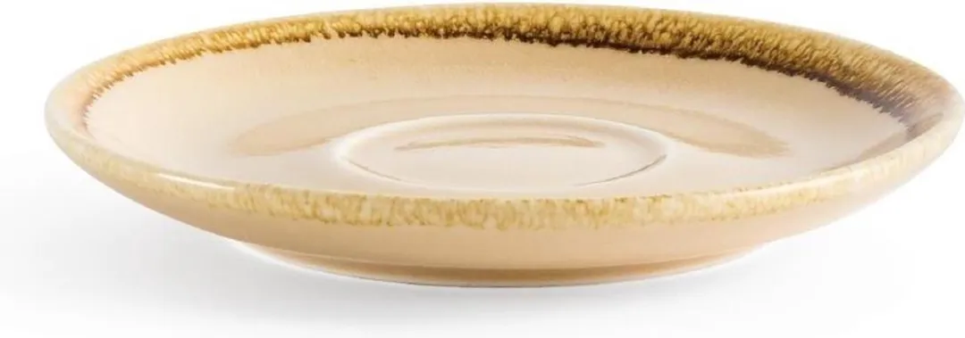 Olympia Kiln Koffieschotel Zandsteen Ø14cm - Set van 6