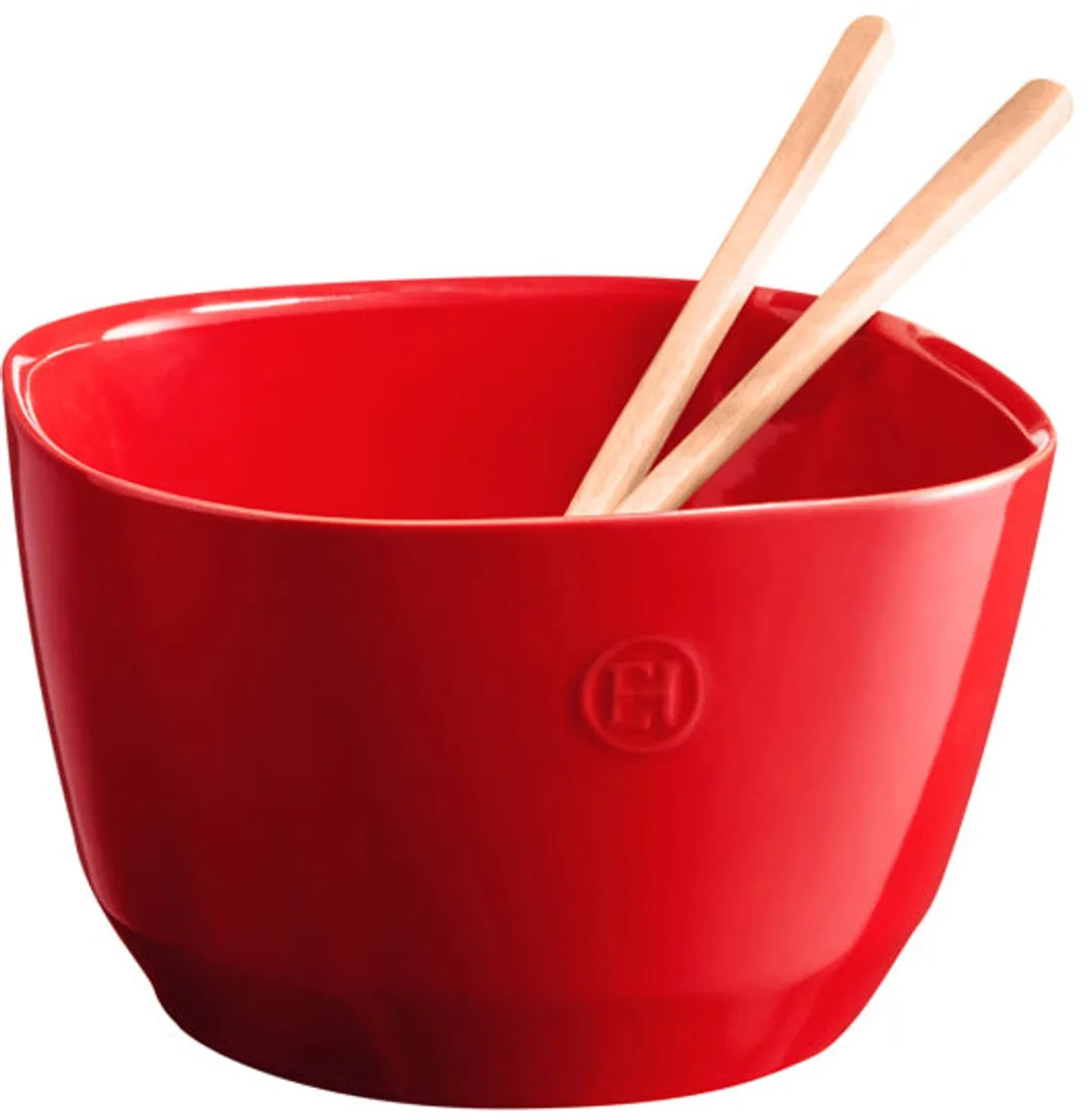 Emile Henry Grand Cru Saladeschaal - 22cm - Rood