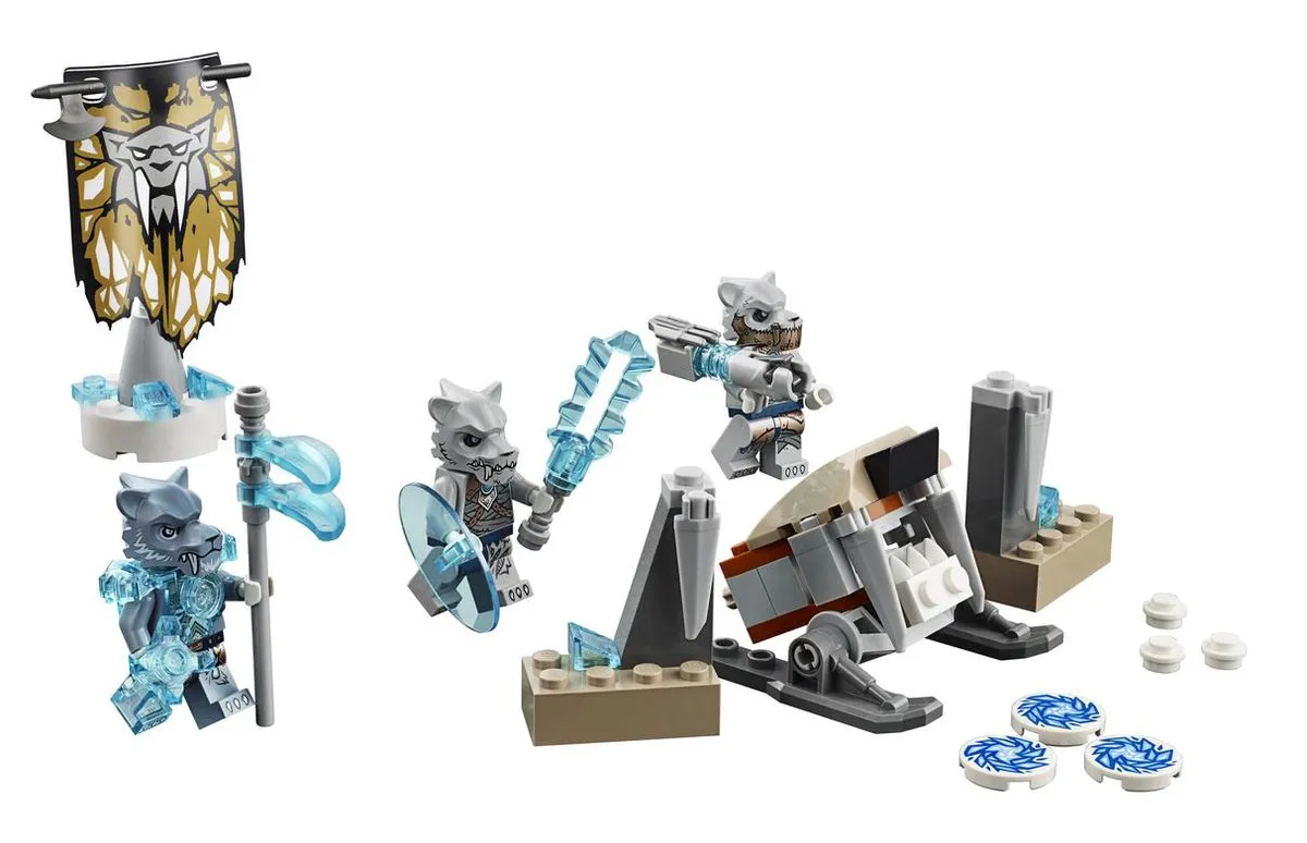 LEGO Chima Sabeltandtijgerstam Vaandel 70232 - 3 Minifiguren - afbeelding 5 van 6